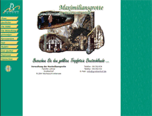 Tablet Screenshot of maximiliansgrotte.de